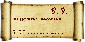Bulyovszki Veronika névjegykártya
